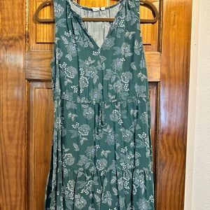 GAP Green Floral Mini Dress